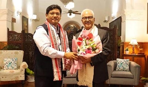 Meghalaya CM calls for return to normalcy in Manipur; meets with Governor Bhalla