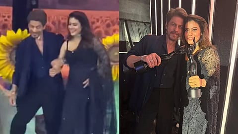 Shah Rukh recreates DDLJ magic with Kajol; wins hearts by saving Nitanshi Goel on stage