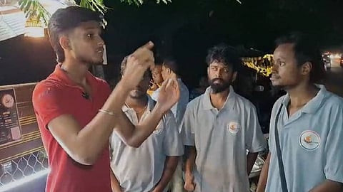 Image of the three specially-abled persons began entrepreneurship for self reliance from Sivsagar