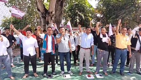 Karbi students protest