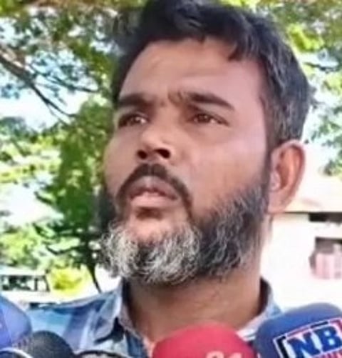 Image of the Assam man Kamal Uddin, who escaped captivity in Bangladesh