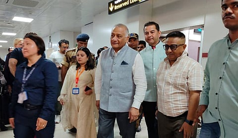 Mizoram Governor VK Singh arrives in Sikkim on two-day visit