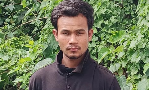 File Photo of SS Corporal Samiran Chetia, also known as Prabin Asom, an active member of the outlawed terrorist group United Liberation Front of Asom (Independent)