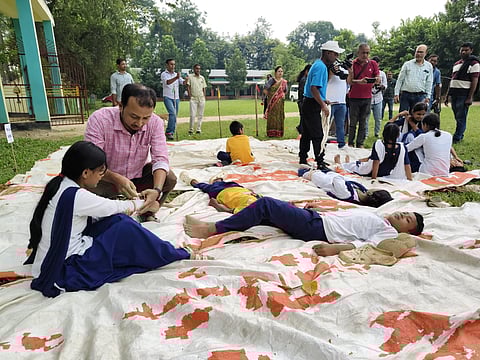 Image of the Morigaon Students join Hands for fire and mock drill preparedness