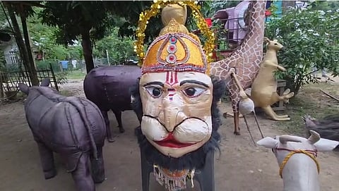 Image of Raas mask preparation site in Chatiya