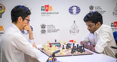 एफआईडीई विश्व कप 2025: नारायणन, दीप्तायन घोष और अरोन्याक घोष आगे बढ़े