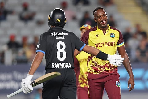 West Indies edge New Zealand despite Santner brilliance