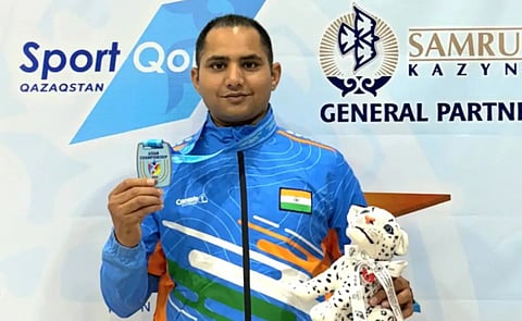 Ravinder Singh wins 50m pistol gold in ISSF World Championships