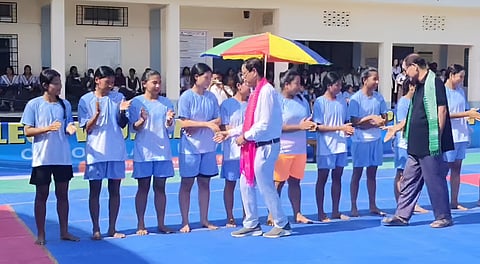 Image of the A two-day Inter-College Women’s Kabaddi Competition 2025–26 under Bodoland University started on Monday at Bijni College