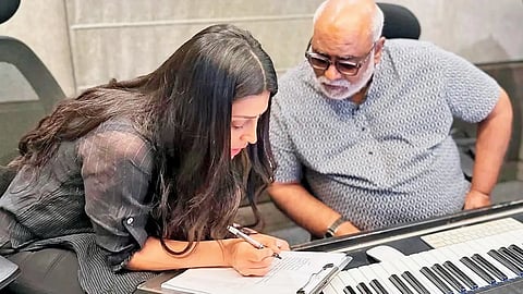 Actress Shruti Haasan records song for SS Rajamouli's 'Globe Trotter'