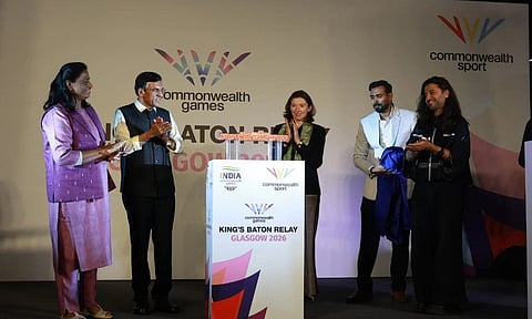Sports Minister Dr. Mandaviya kicks off King’s Baton Relay for Glasgow 2026 Commonwealth Games