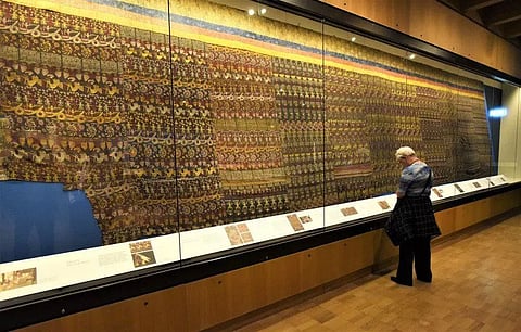 File photo of Vrindavani Vastra in the British Museum, London