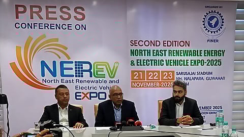 Image of the press conference on the Northeast Renewable Energy & Electric Vehicle Expo, NEREV 2025