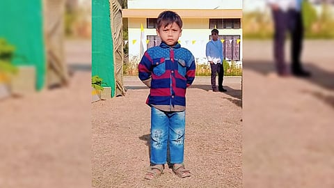 Image of the missing child, identified as Amit Bhumij.