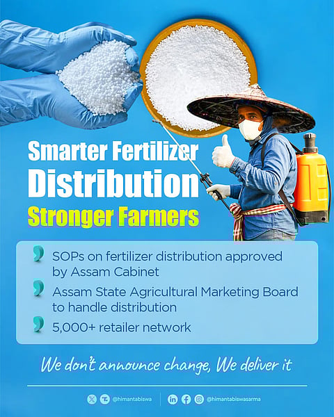 Assam Cabinet Approves New SOPs for Smarter Fertiliser Distribution
