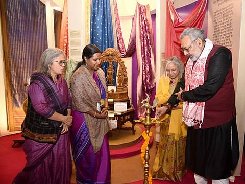 Union Textiles Minister Giriraj Singh inaugurates special handloom, handicraft exhibition cum sale at IITF