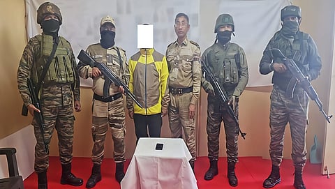 Image of the Cadre of the proscribed PREPAK (PRO) outfit arrested in Manipur