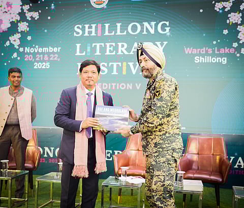 Chief Minister Conrad K. Sangma visits Shillong Literary Festival 2025