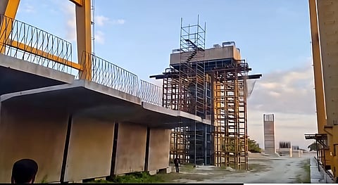 Image of the bridge construction site