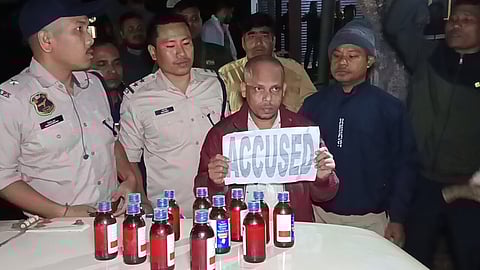 Image of the accused, drug peddler, Dilwar Hussain Laskar