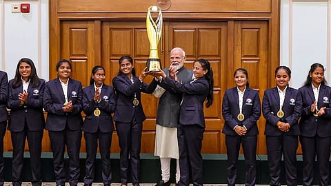 Prime Minister Modi hosts World Cup winning blind women’s team