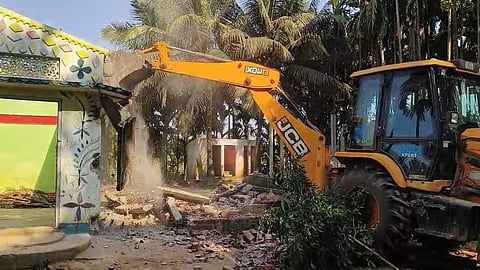 Image from the eviction drive in Nagaon