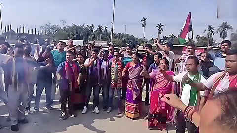 Protests by the Rabha Students' Union