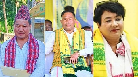 Images of three among six MCLAs, who joined the BTC government