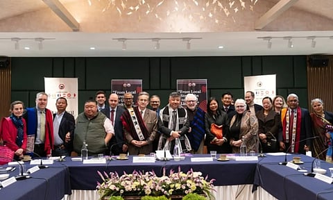 Image from the Inaugural roundtable and networking dinner with country partners at Hotel Vivor, Kohima