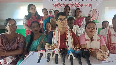 Image from the press briefing by Congress leader Mira Borthakur