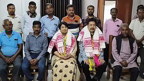 GSP’s Hemaprabha Devi receives warm welcome after reaching Bijni