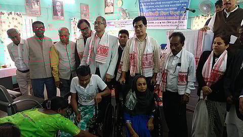 Image shows the celebration of International Day of Persons with Disabilities in Nagaon