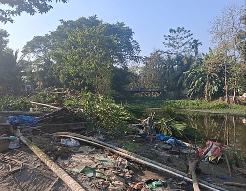 Clearing of encroachments near Sonai River