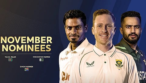 Simon Harmer, Taijul Islam, Mohammad Nawaz nominated for ICC Player of the Month