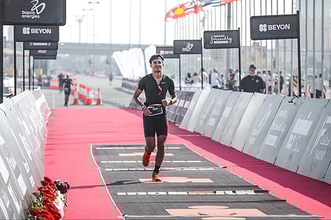 Image of Nandil Sarma during Ironman 70.3 in Bahrain
