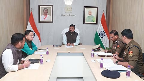 Meeting chaired by Tripura Tourism Minister Sushanta Chowdhury on preparations for Unity Promo Fest finale