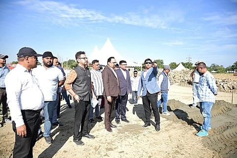 Image of Naharkatia MLA Taranga Gogoi on Tuesday conducted a detailed on-ground review of preparations at Namrup ahead of Prime Minister Narendra Modi’s scheduled visit on December 21