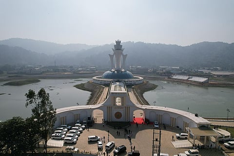 Image of the newly built Swahid Smarak Kshetra