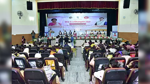 NCW Chairperson Vijaya Rahatkar addresses gathering