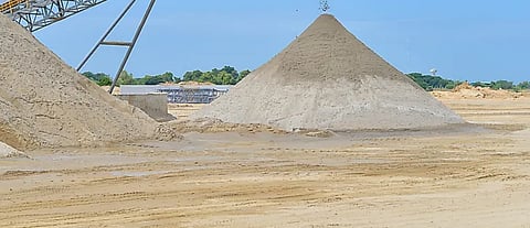 Illegal sand mining