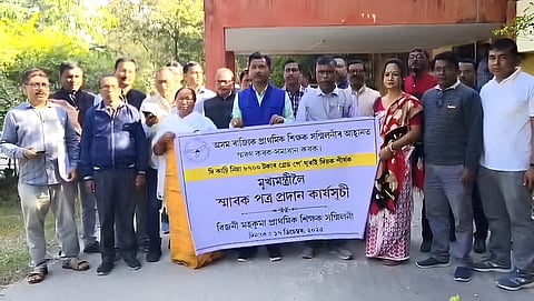 Image from the Bijni Sub-Divisional Primary Teachers’ Association of Chirang during the campaign