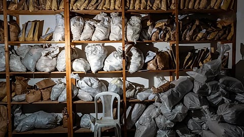 Image of the seized heroin items