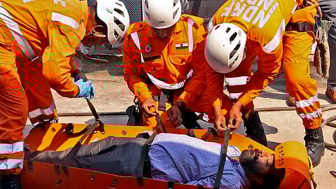 Earthquake mock drill