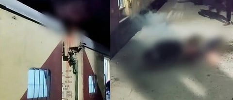 Image of the train where the man got electrocuted