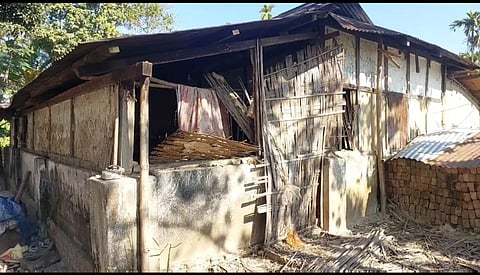 Image shows the havoc created by the herd of elephant, reaffirming the rising human–elephant conflict near the Kaziranga National Park