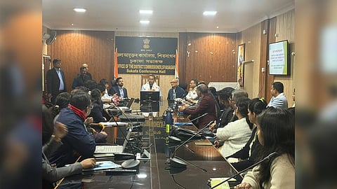 Krishnendu Paul chairs meeting in Sivasagar