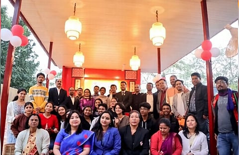 Image of the Gen Z Hangout Cafe launched at Gauhati University by Indian Postal Department