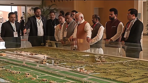 PM Modi previews LGBI airport terminal display