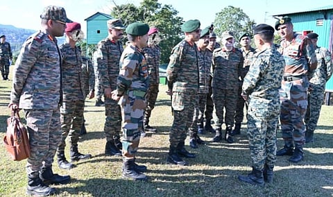 Eastern Army Commander reviews security along India-B’desh border in Mizoram, Tripura