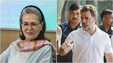 File image of Sonia Gandhi on the left and Rahul Gandhi on the right